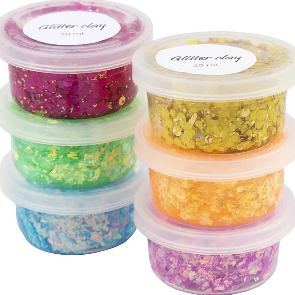 Creativ Company Glitter Clay| Air Drying Clay And Modelling Compounds