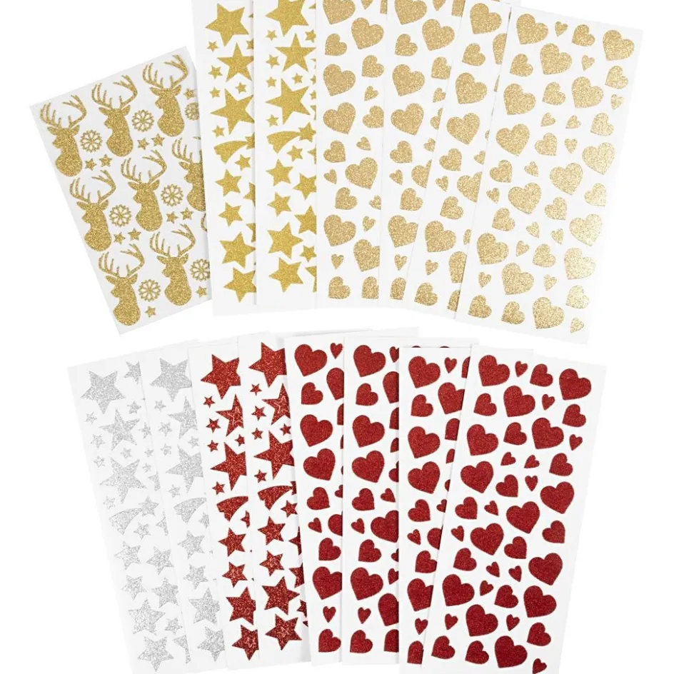 Creativ Company Glitter Stickers| Basic Items And Tools|Stickers And Vintage Die-Cuts