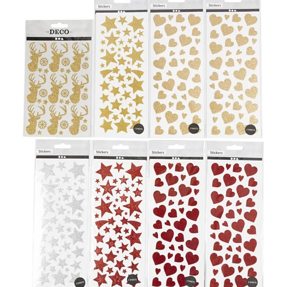 Creativ Company Glitter Stickers| Basic Items And Tools|Stickers And Vintage Die-Cuts