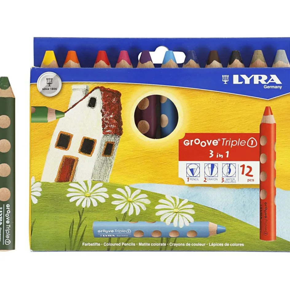Lyra Groove Triple1 Colouring Pencils| Pencils And Chalks