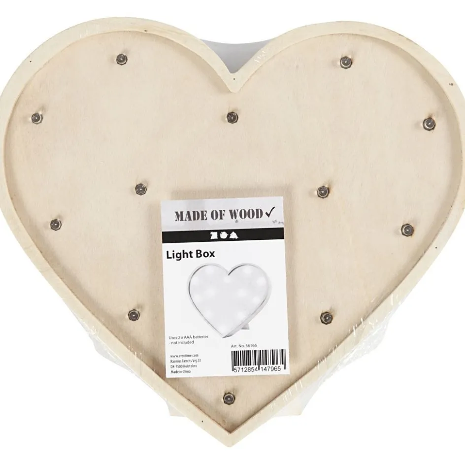Creativ Company Heart Light Box| Figures, Eggs And Animals For Decorating