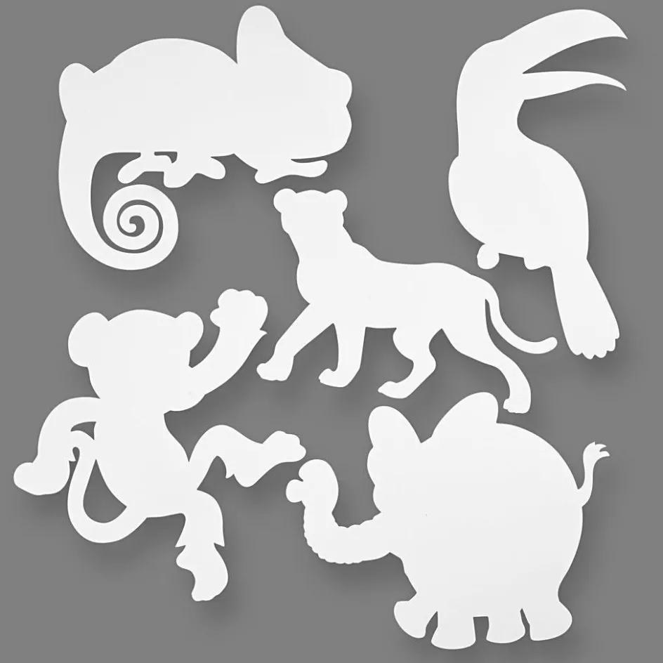 Creativ Company Jungle Animals| Advent Gifts And Calendar Gifts|Paper Decorations And Paper Figures