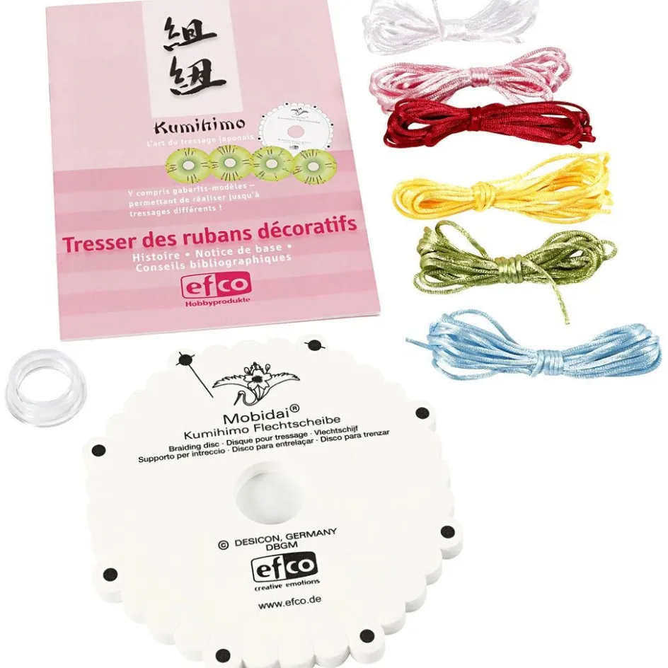 efco creative Kumihimo Starter Kit| Chains, Cords, String And Wire|Ribbon, Cord And Lace