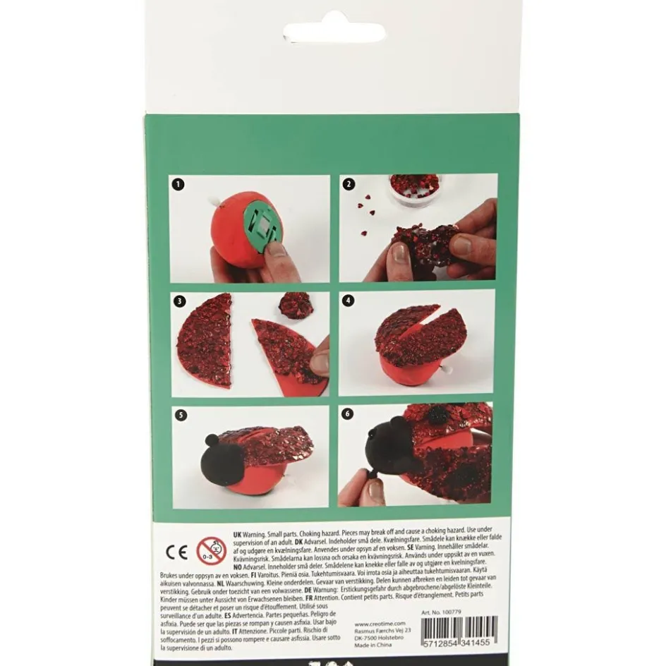 Silk Clay Lara the ladybug| Advent Gifts And Calendar Gifts|Air Drying Clay And Modelling Compounds