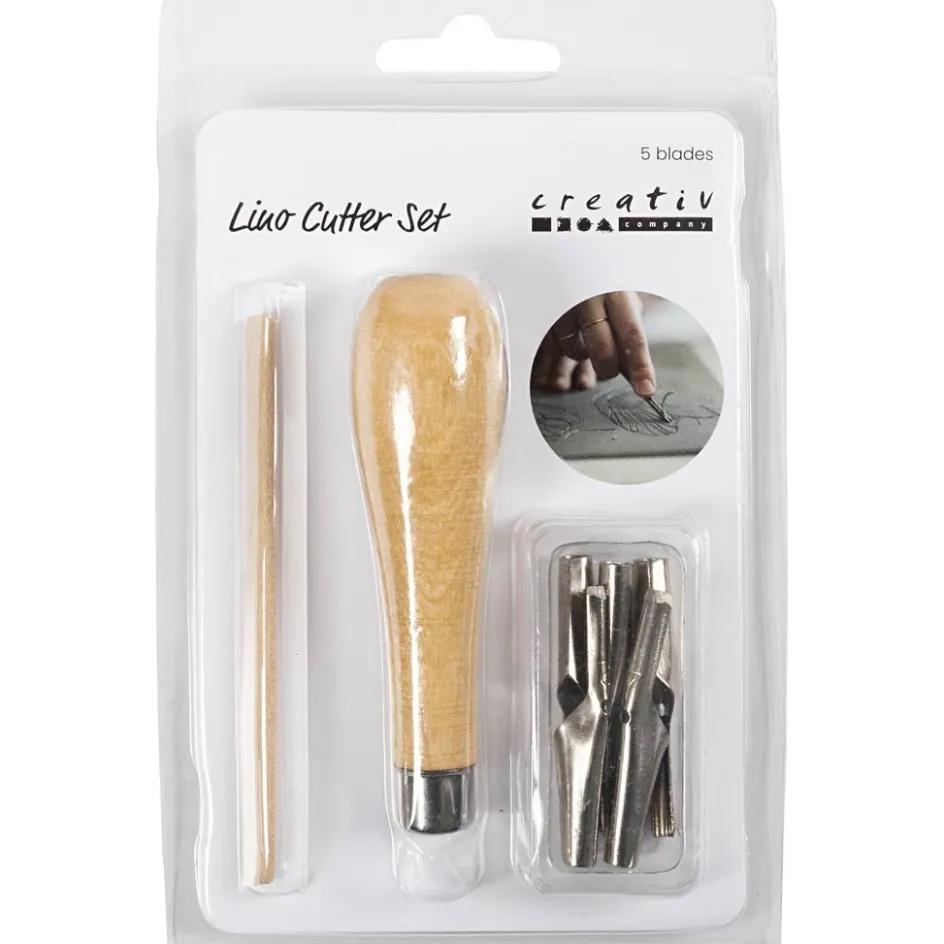 Creativ Company Linoleum Cutting Set| Paints And Painting Accessories|Linoleum Prints