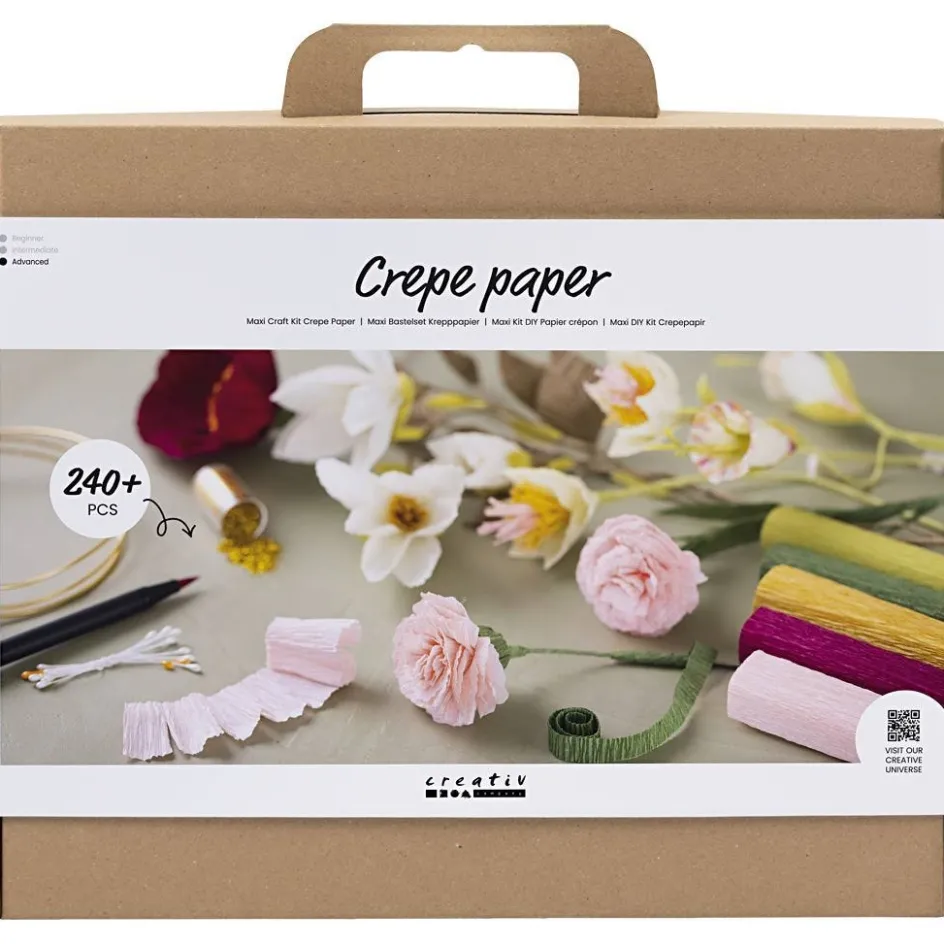 Creativ Company Maxi Craft Kit Crepe Paper| Paper And Card|Diy-Kits, Paper Crafts