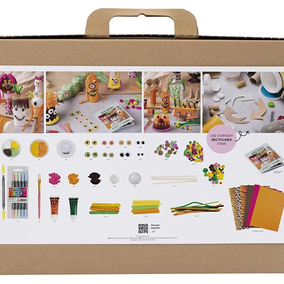 Creativ Company Maxi Craft Mix Funny Monsters| Diy-Kits, Basic Items And Tools