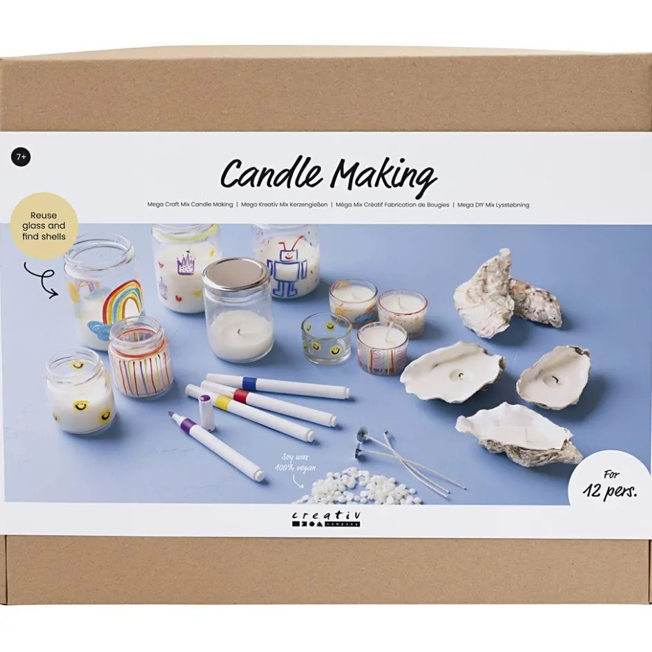 Creativ Company Mega Craft Mix Candle Making| Creative Classroom Sets|Resin Cast