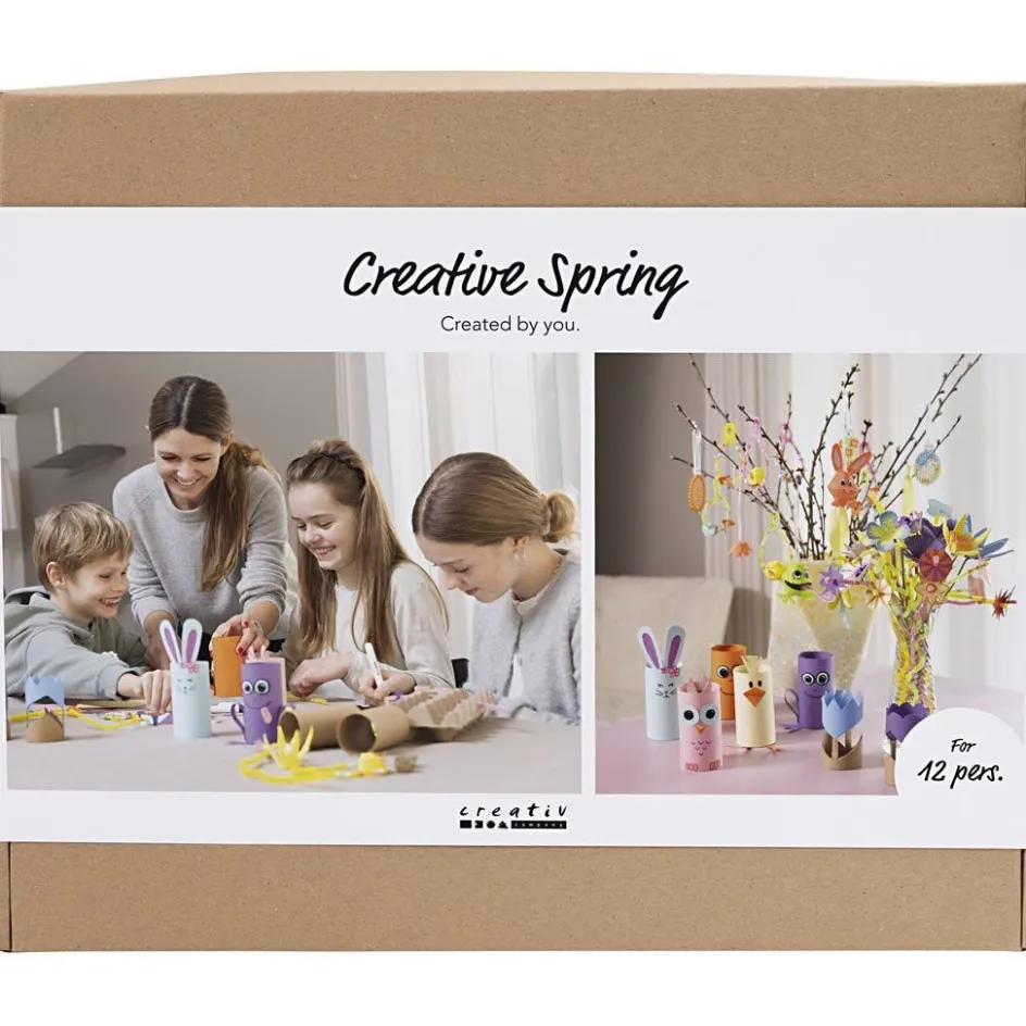 Creativ Company Mega Craft Mix Creative Spring| Creative Classroom Sets|Figures, Eggs And Animals For Decorating