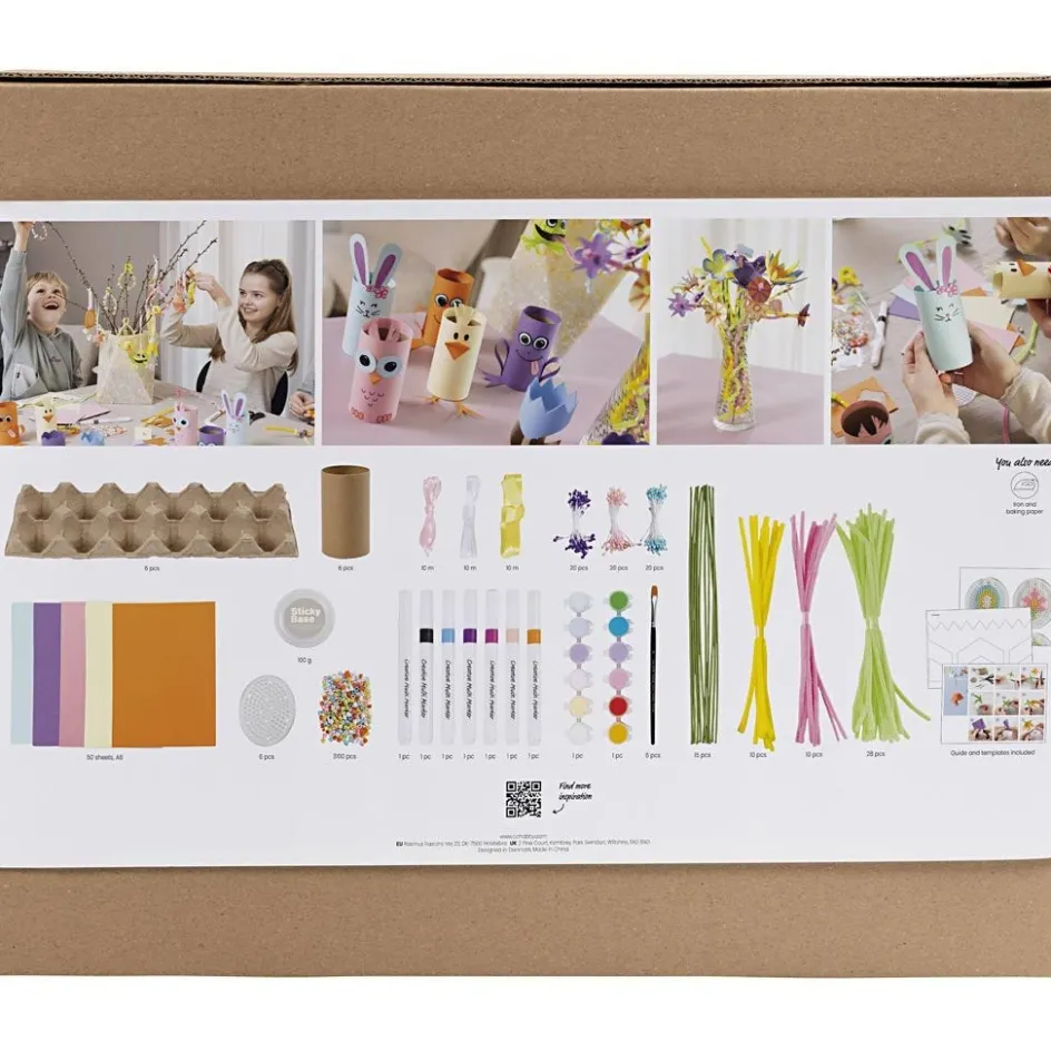 Creativ Company Mega Craft Mix Creative Spring| Creative Classroom Sets|Figures, Eggs And Animals For Decorating