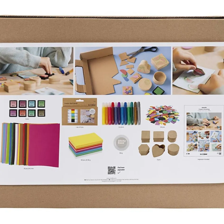 Creativ Company Mega Craft Mix Foam Printing| Creative Classroom Sets|Diy-Kits, Paints And Painting Accessories