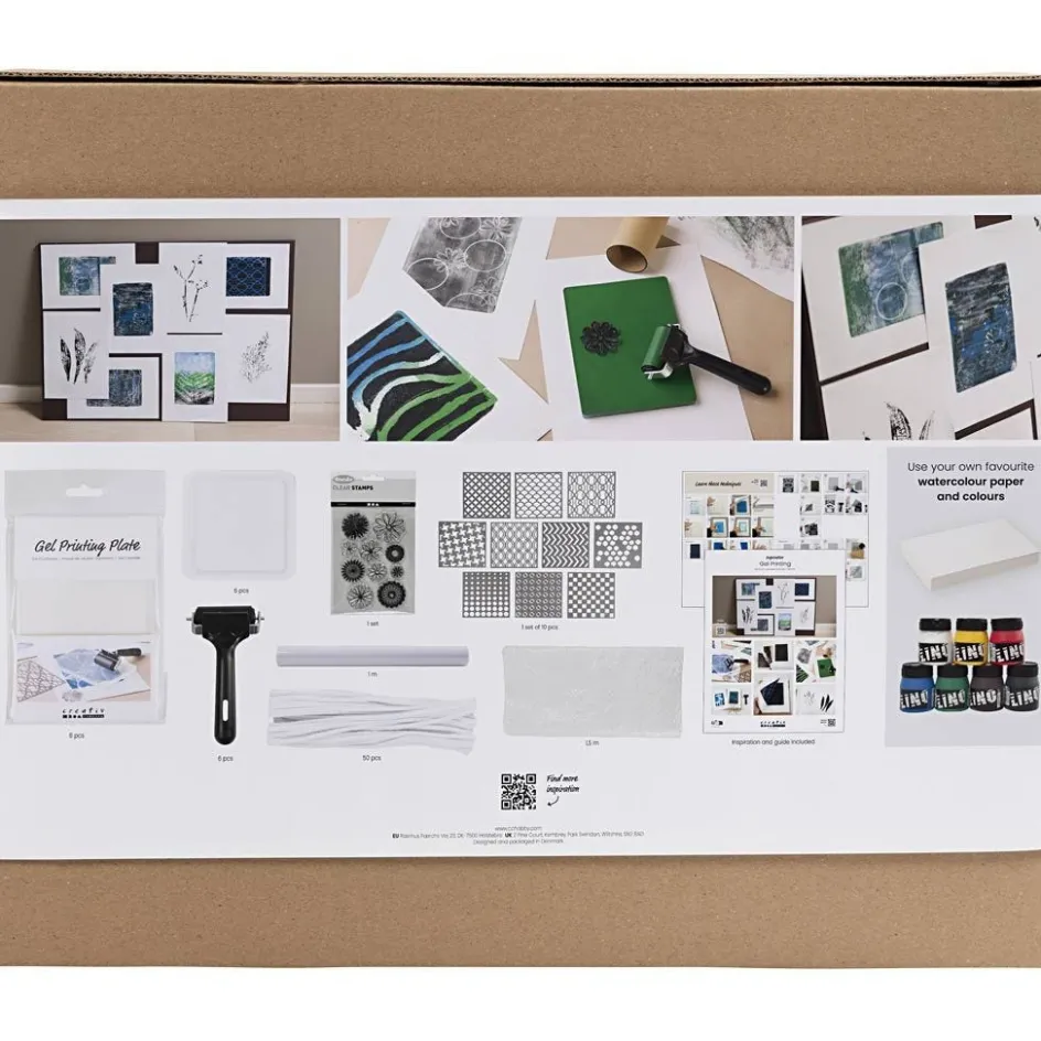 Creativ Company Mega Craft Mix Gel Printing| Creative Classroom Sets|Diy-Kits, Paints And Painting Accessories