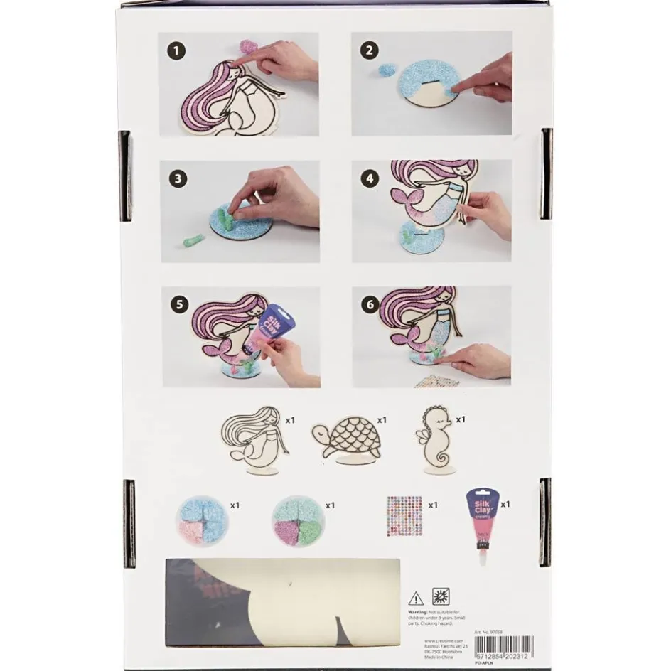 Foam Clay Mermaid| Figures, Eggs And Animals For Decorating|Diy-Kits, Items For Decoration