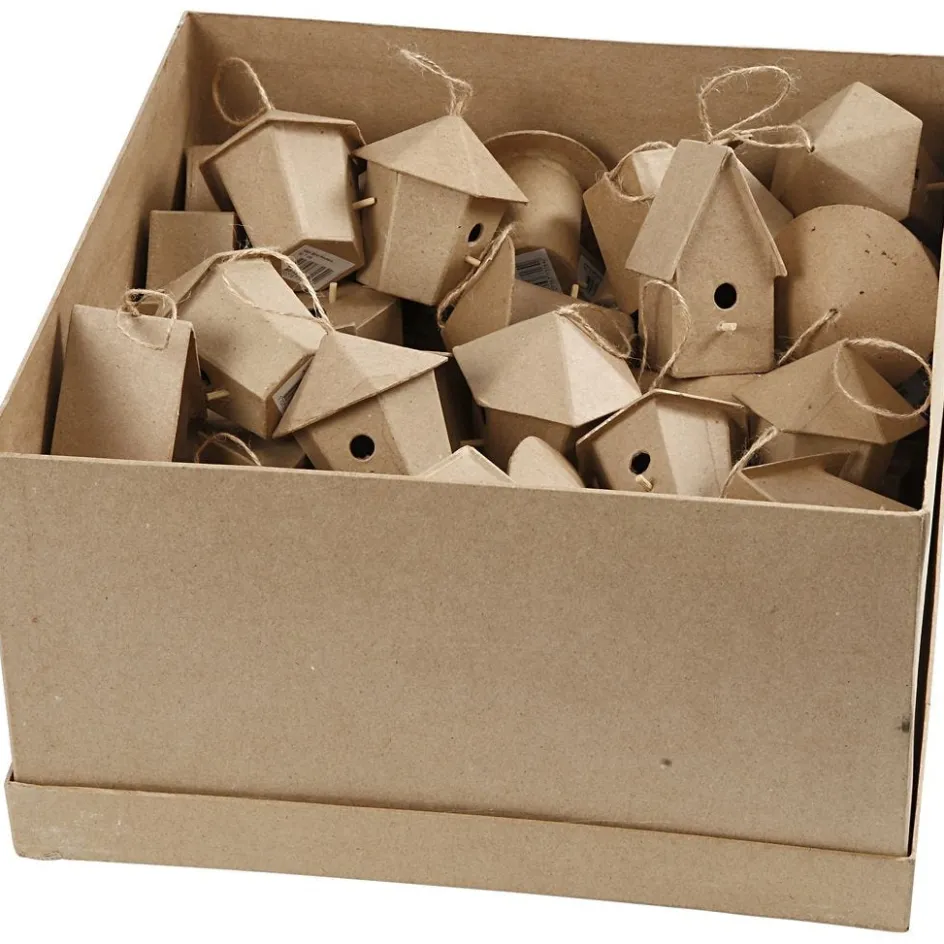 Creativ Company Mini Bird Houses| Decorative Houses And Vehicles