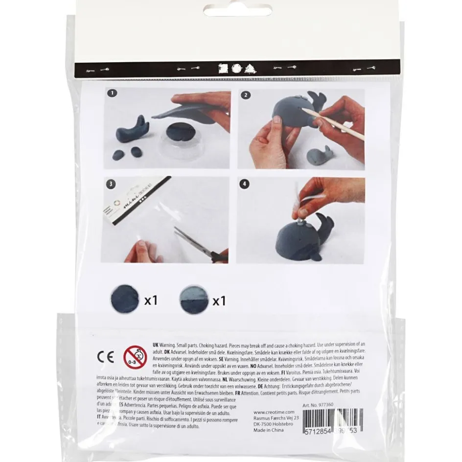 Creativ Company Mini Craft Kit| Air Drying Clay And Modelling Compounds|Diy-Kits, Modelling And Casting