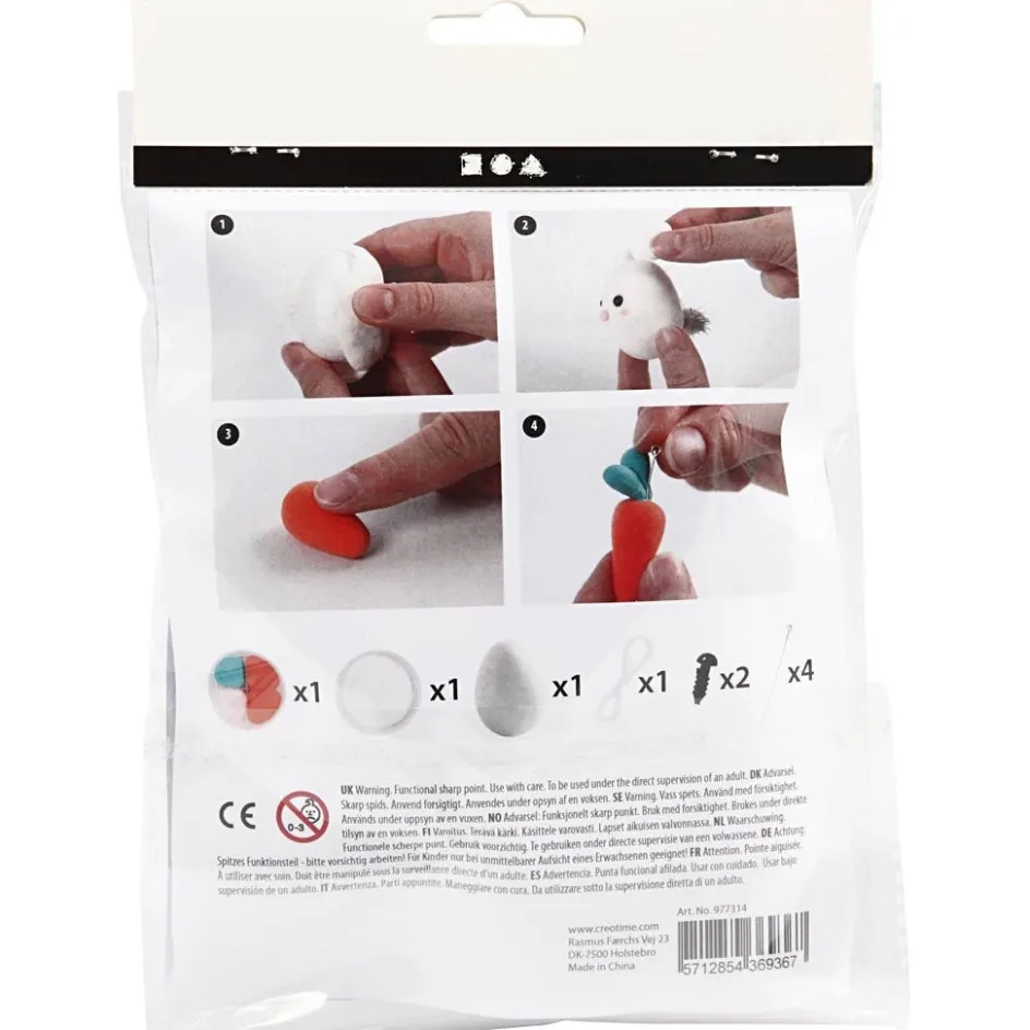 Creativ Company Mini Craft Kit| Air Drying Clay And Modelling Compounds|Diy-Kits, Modelling And Casting
