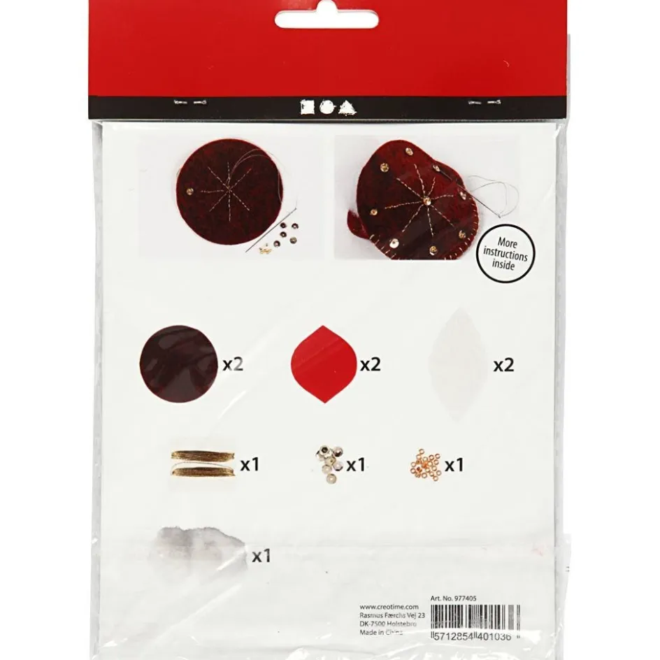 Creativ Company Mini Craft Kit| Felt And Fleece|Diy-Kits, Textiles And Yarn