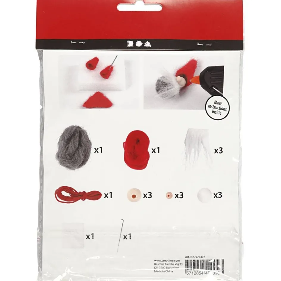Creativ Company Mini Craft Kit| Wool|Diy-Kits, Textiles And Yarn