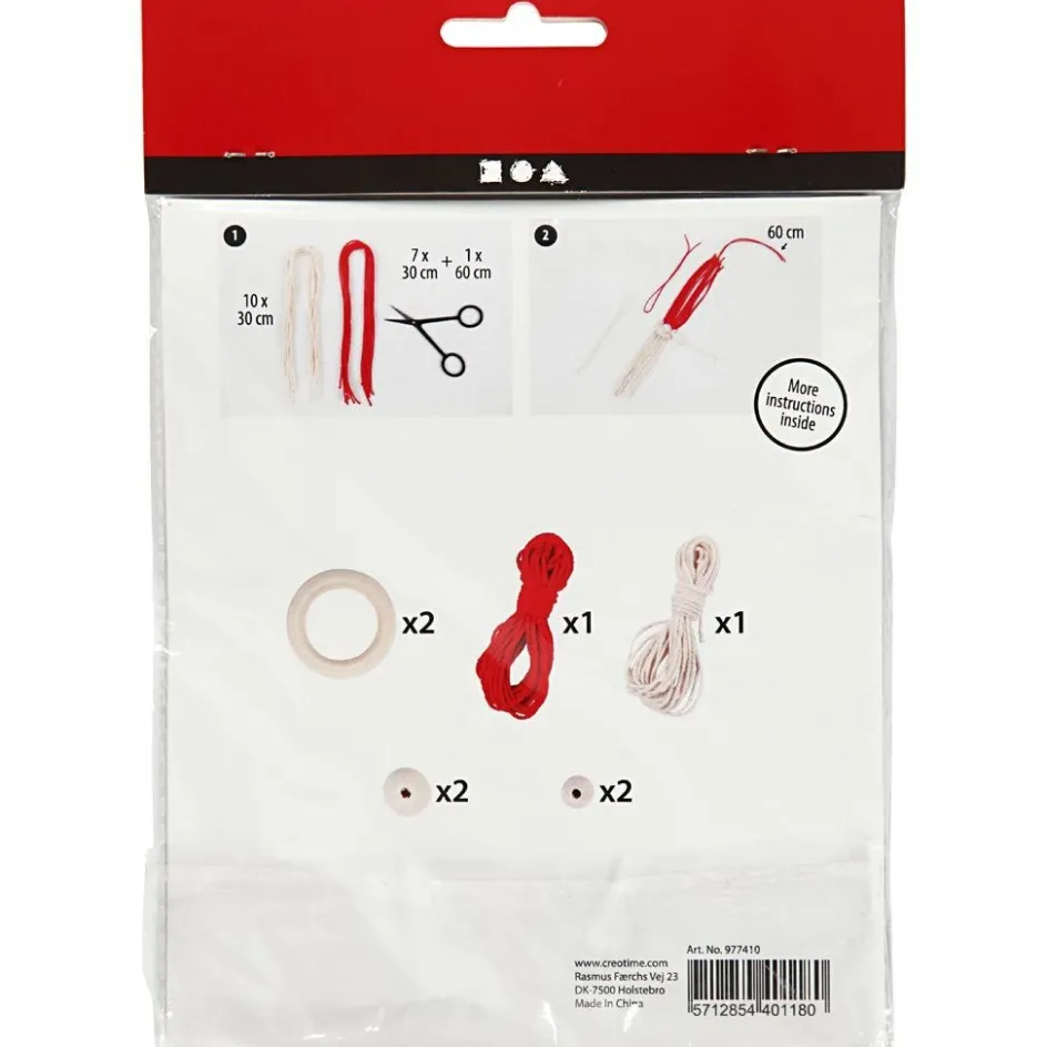 Creativ Company Mini Craft Kit| Macramé|Diy-Kits, Textiles And Yarn