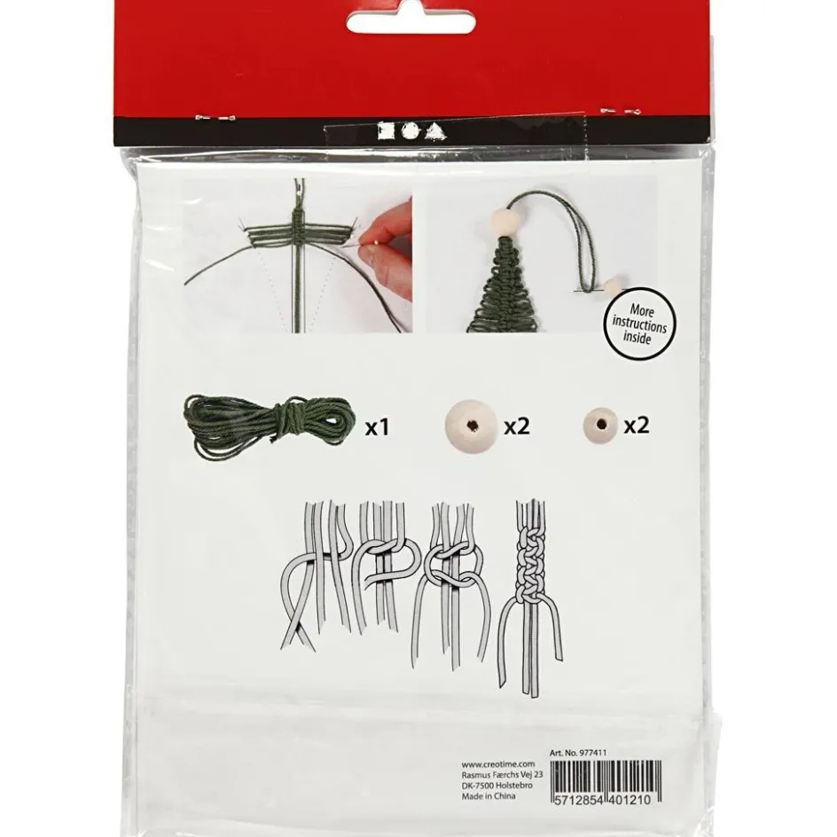 Creativ Company Mini Craft Kit| Macramé|Diy-Kits, Textiles And Yarn