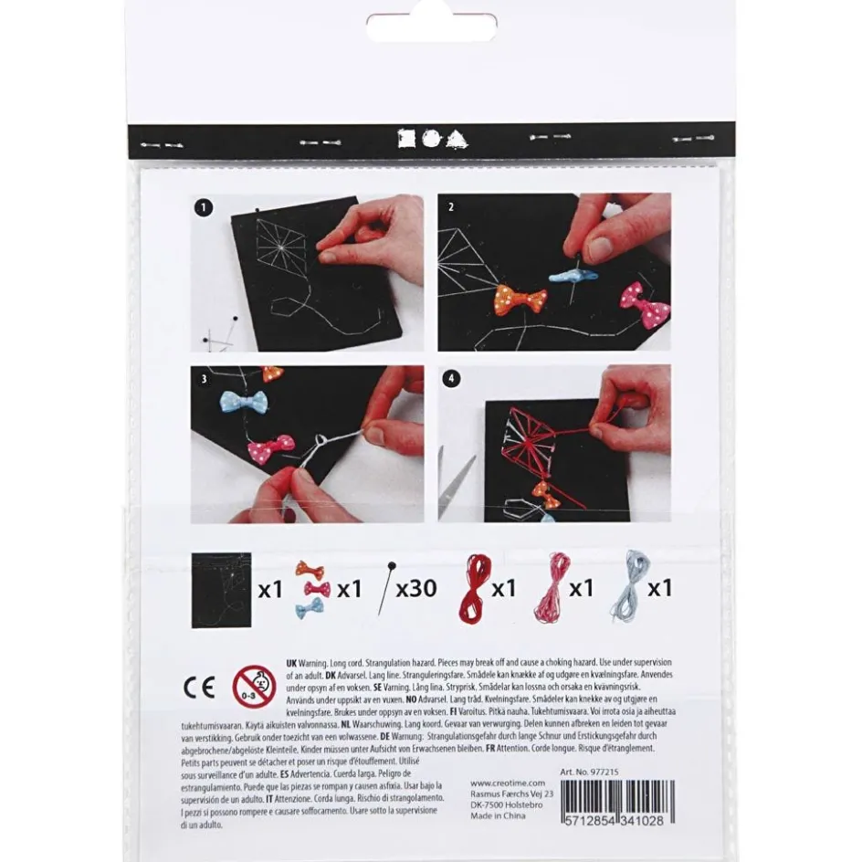 Creativ Company Mini Craft Kit| Advent Gifts And Calendar Gifts|Embroidery And Needle Punch