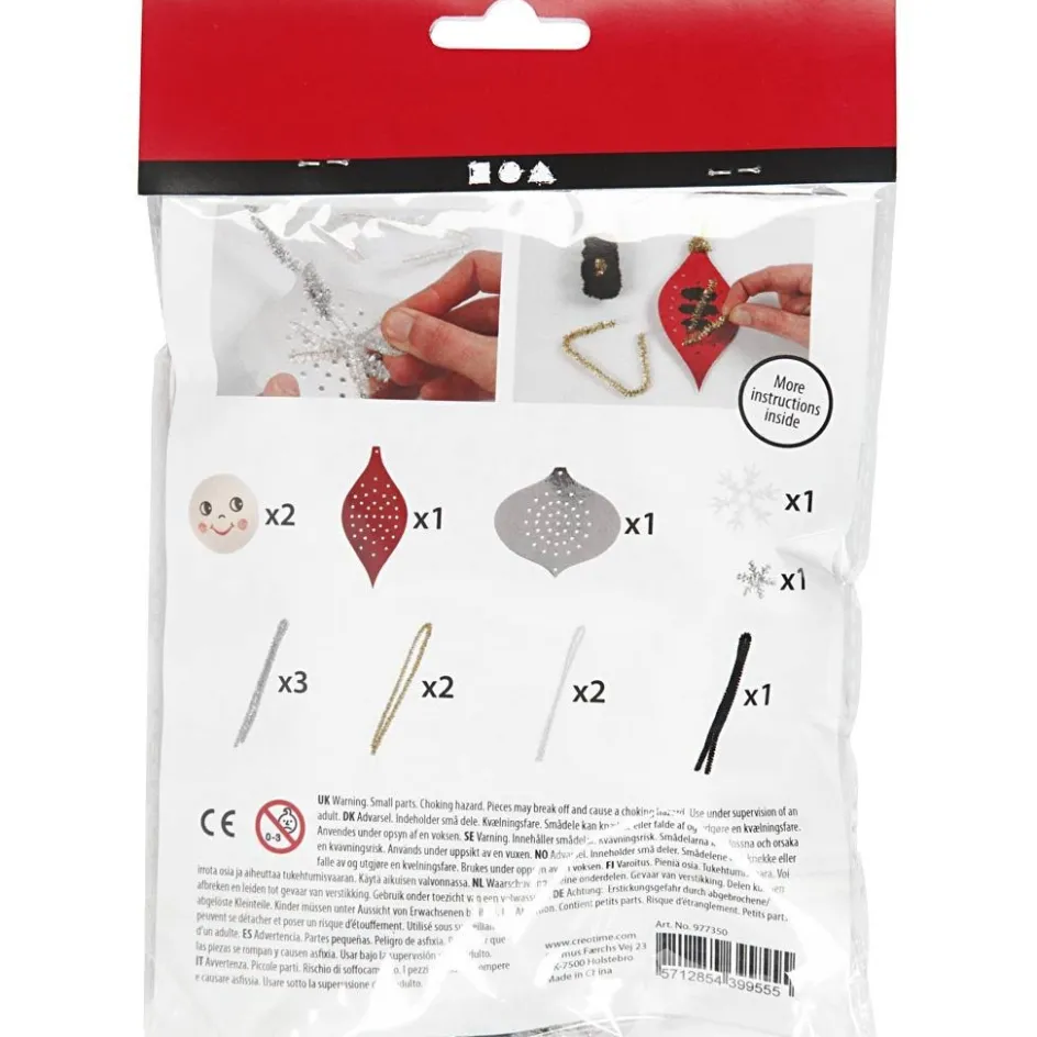 Creativ Company Mini Craft Kit| Advent Gifts And Calendar Gifts|Embroidery And Needle Punch