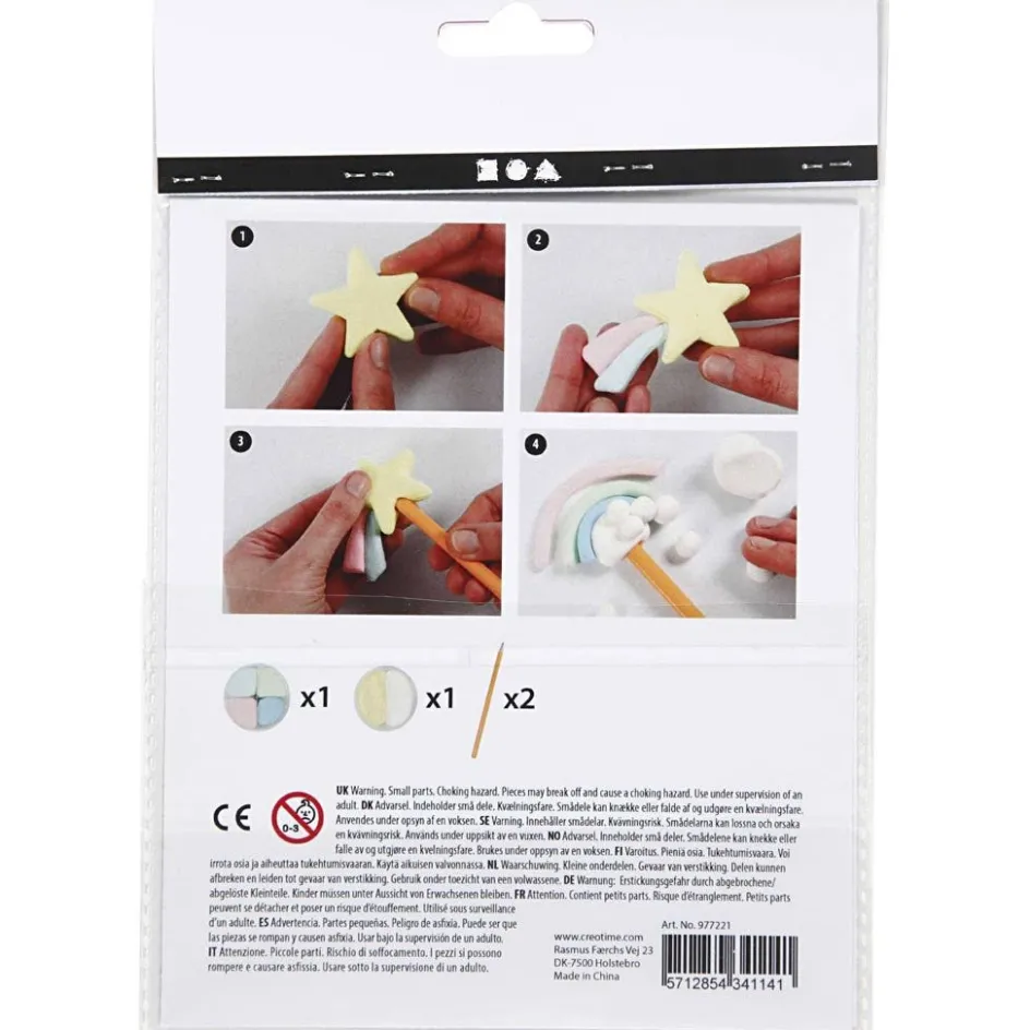 Creativ Company Mini Craft Kit| Advent Gifts And Calendar Gifts|Air Drying Clay And Modelling Compounds