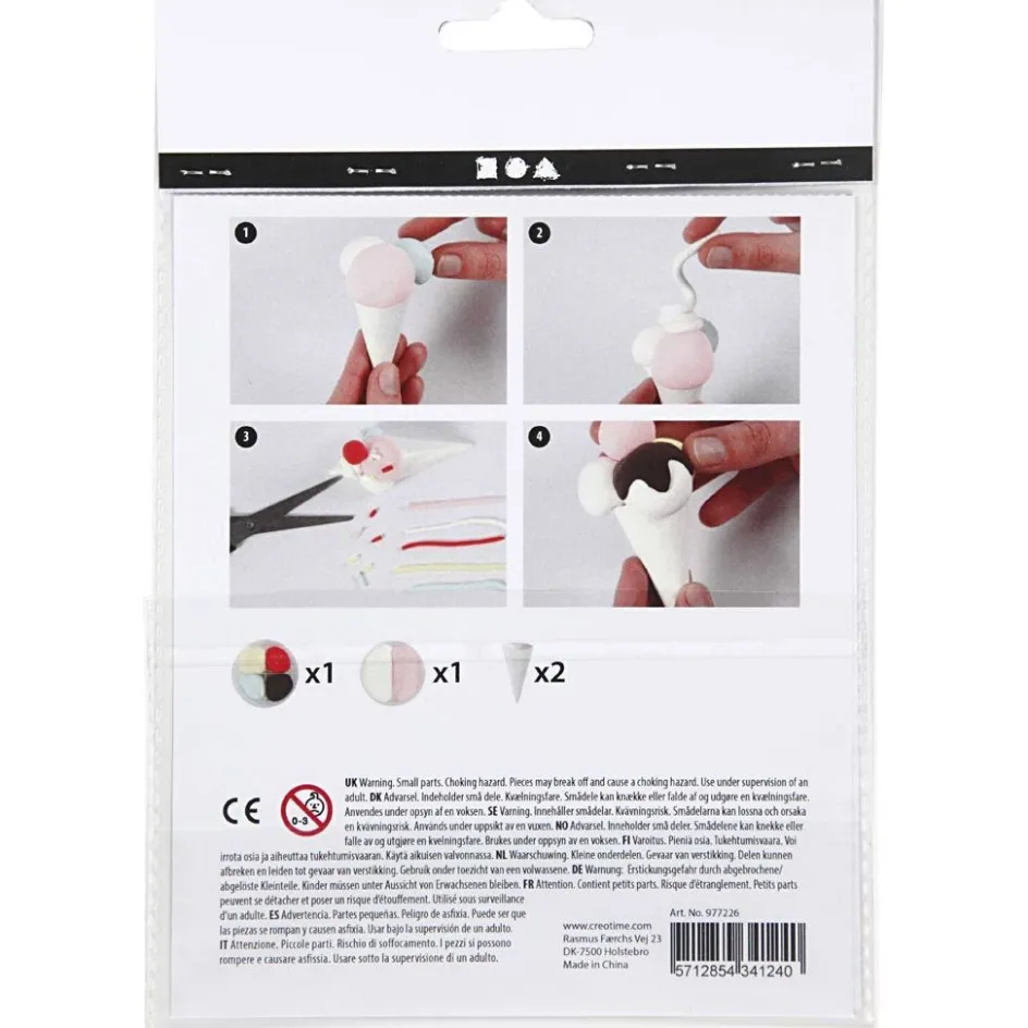 Creativ Company Mini Craft Kit| Advent Gifts And Calendar Gifts|Air Drying Clay And Modelling Compounds