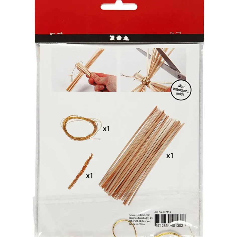 Creativ Company Mini Craft Kit| Flower Arranging And Basket Weaving Supplies|Diy-Kits, Basic Items And Tools