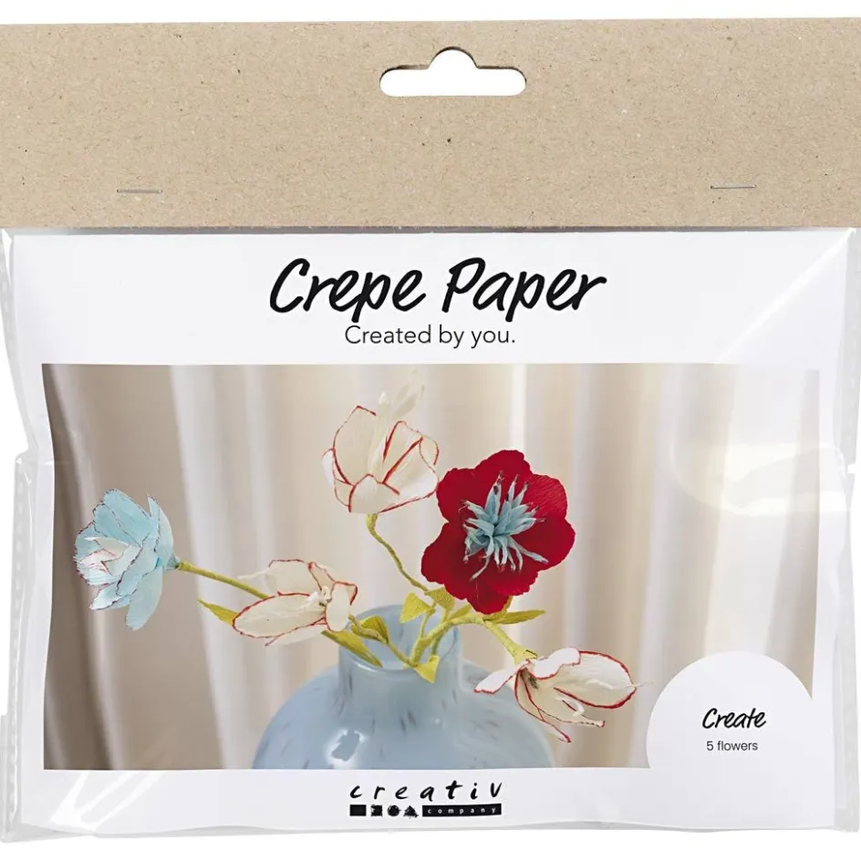 Creativ Company Mini Craft Kit Crepe Paper| Paper And Card|Diy-Kits, Paper Crafts