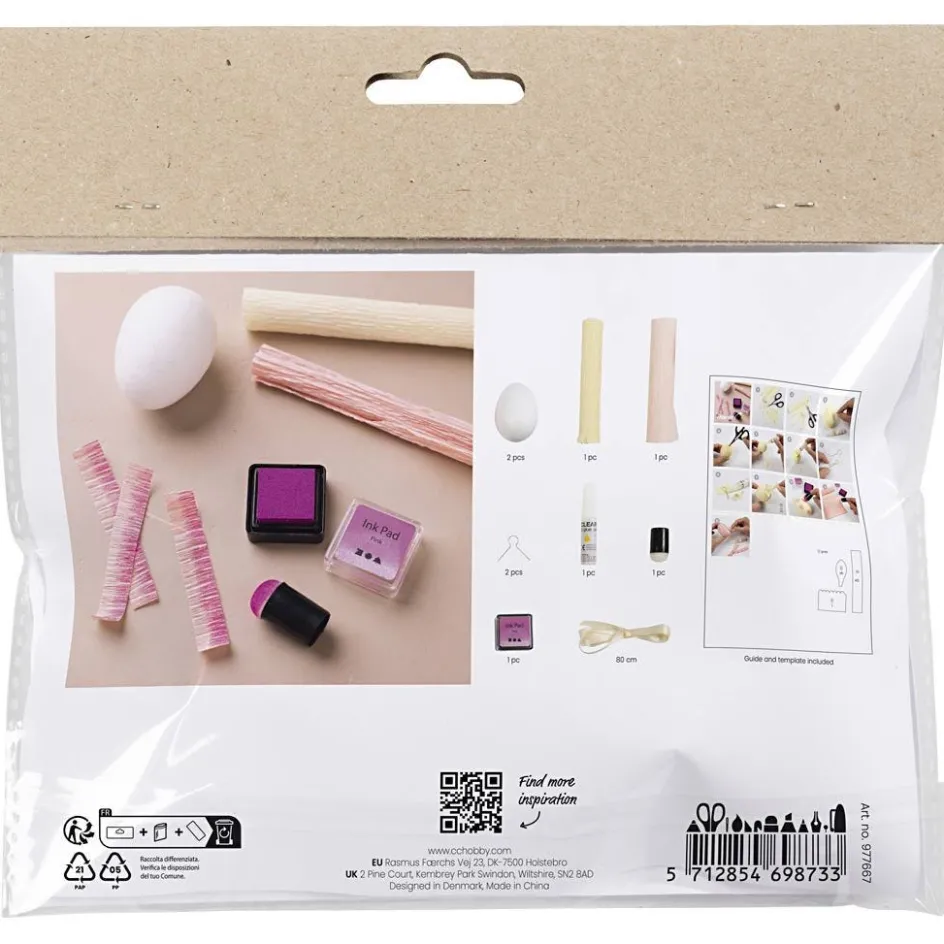 Creativ Company Mini Craft Kit Crepe Paper| Paper And Card|Diy-Kits, Paper Crafts