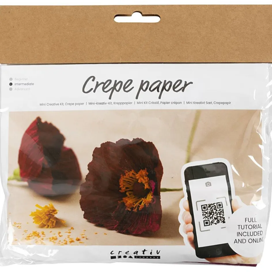 Creativ Company Mini Craft Kit Crepe Paper| Advent Gifts And Calendar Gifts|Paper And Card