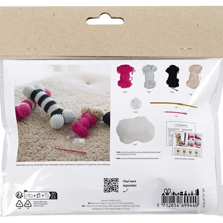 Creativ Company Mini Craft Kit Crochet| Yarn|Diy-Kits, Textiles And Yarn