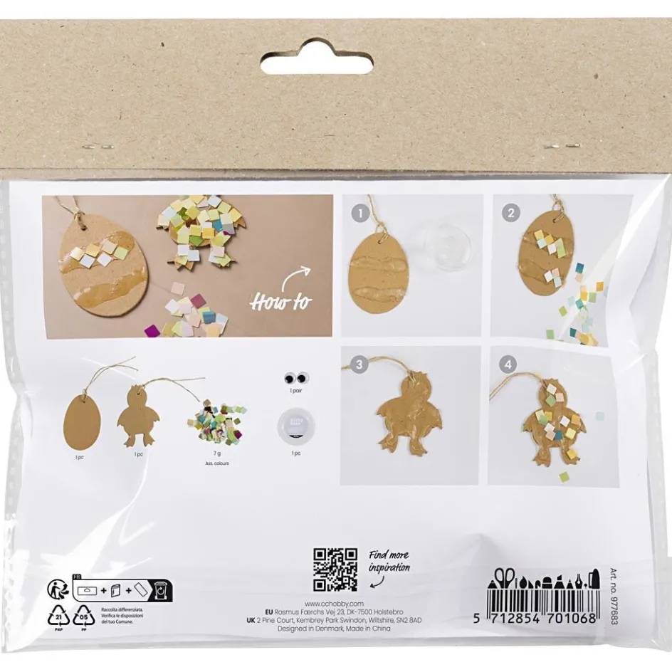 Creativ Company Mini Craft Kit Decoration| Diy-Kits, Basic Items And Tools