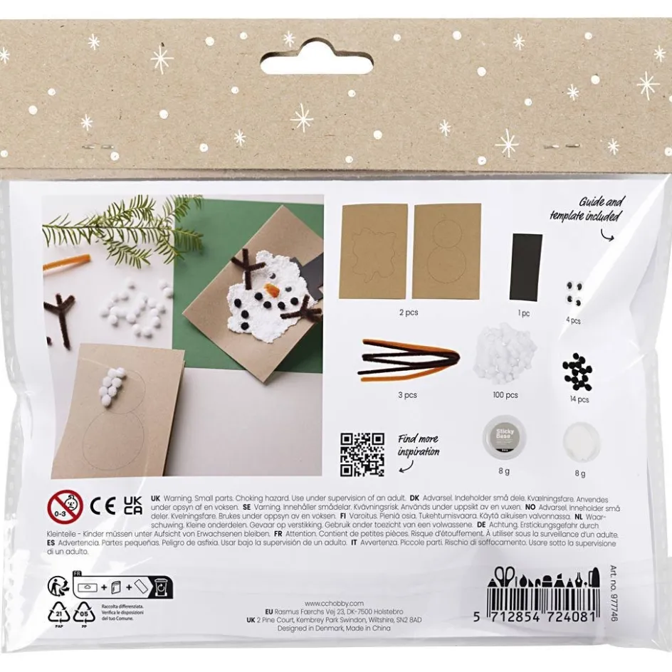 Creativ Company Mini Craft Kit Decoration| Cards And Envelopes|Diy-Kits, Party, Cards And Gift Wrap