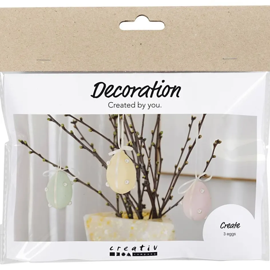 Creativ Company Mini Craft Kit Decoration| Figures, Eggs And Animals For Decorating|Diy-Kits, Items For Decoration