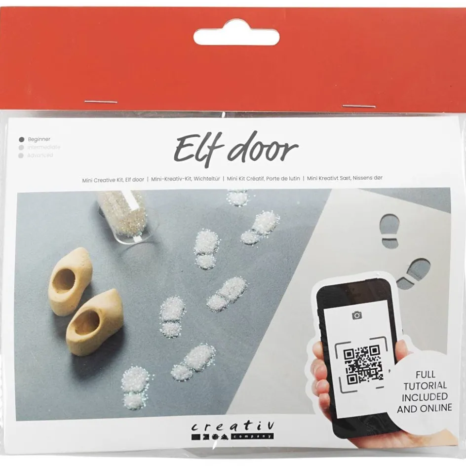 Creativ Company Mini Craft Kit Elf Door| Miniature|Diy-Kits, Basic Items And Tools