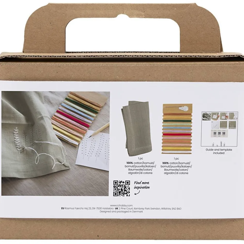 Creativ Company Mini Craft Kit Embroidery| Embroidery And Needle Punch|Diy-Kits, Textiles And Yarn