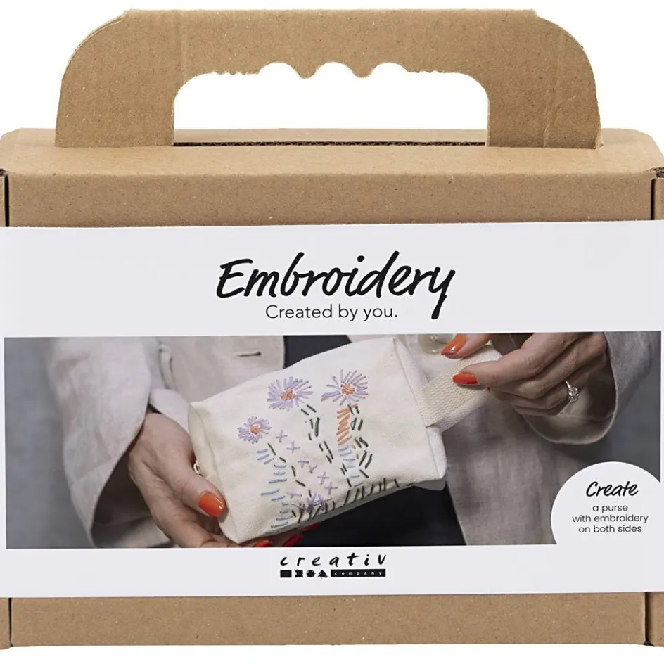 Creativ Company Mini Craft Kit Embroidery| Embroidery And Needle Punch|Diy-Kits, Textiles And Yarn