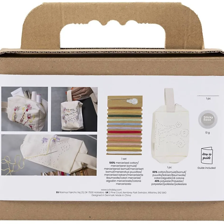 Creativ Company Mini Craft Kit Embroidery| Embroidery And Needle Punch|Diy-Kits, Textiles And Yarn