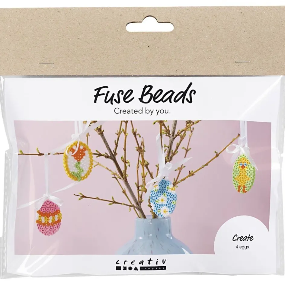 Creativ Company Mini Craft Kit Fuse Beads| Tube Beads|Diy-Kits, Beads And Jewellery Making