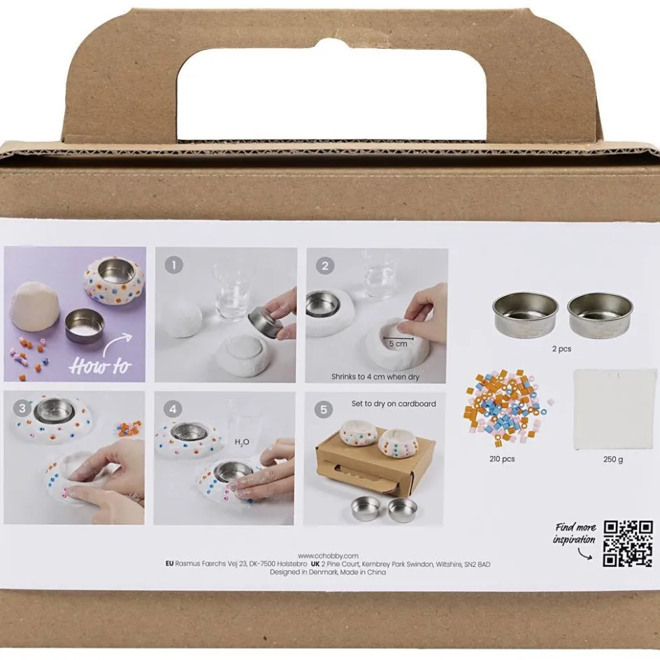 Creativ Company Mini Craft Kit Modelling| Air Drying Clay And Modelling Compounds|Diy-Kits, Modelling And Casting
