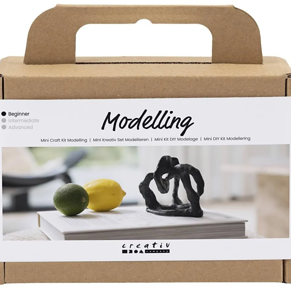 Creativ Company Mini Craft Kit Modelling| Air Drying Clay And Modelling Compounds|Diy-Kits, Modelling And Casting