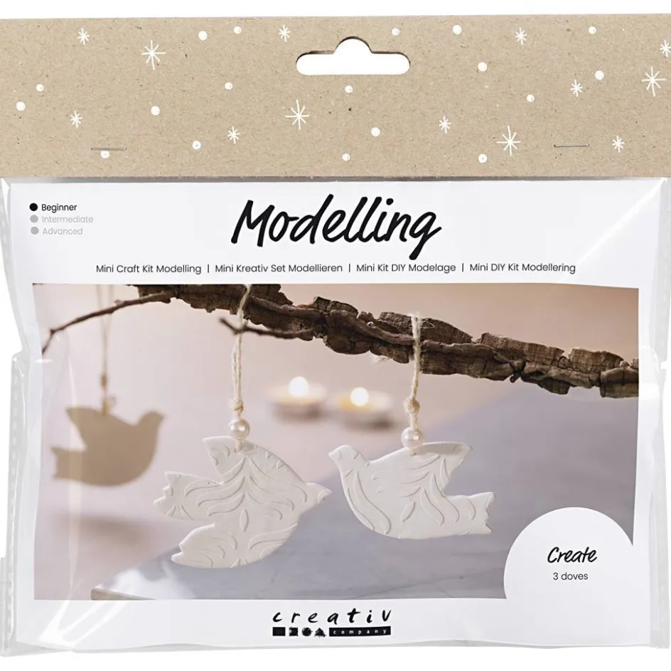 Creativ Company Mini Craft Kit Modelling| Air Drying Clay And Modelling Compounds|Diy-Kits, Modelling And Casting