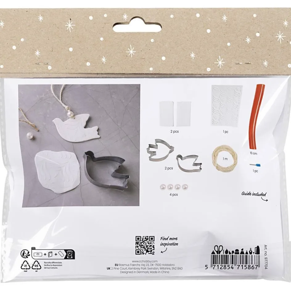 Creativ Company Mini Craft Kit Modelling| Air Drying Clay And Modelling Compounds|Diy-Kits, Modelling And Casting