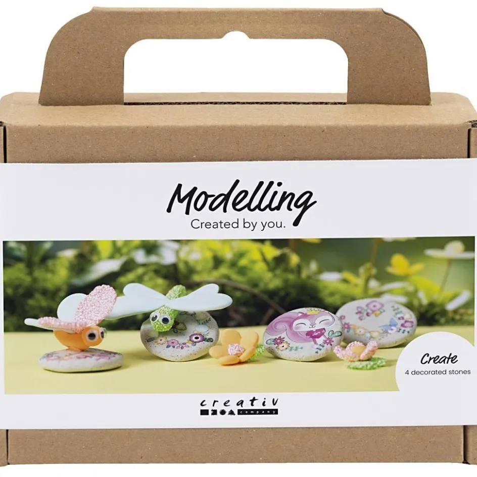 Creativ Company Mini Craft Kit Modelling| Air Drying Clay And Modelling Compounds|Diy-Kits, Modelling And Casting