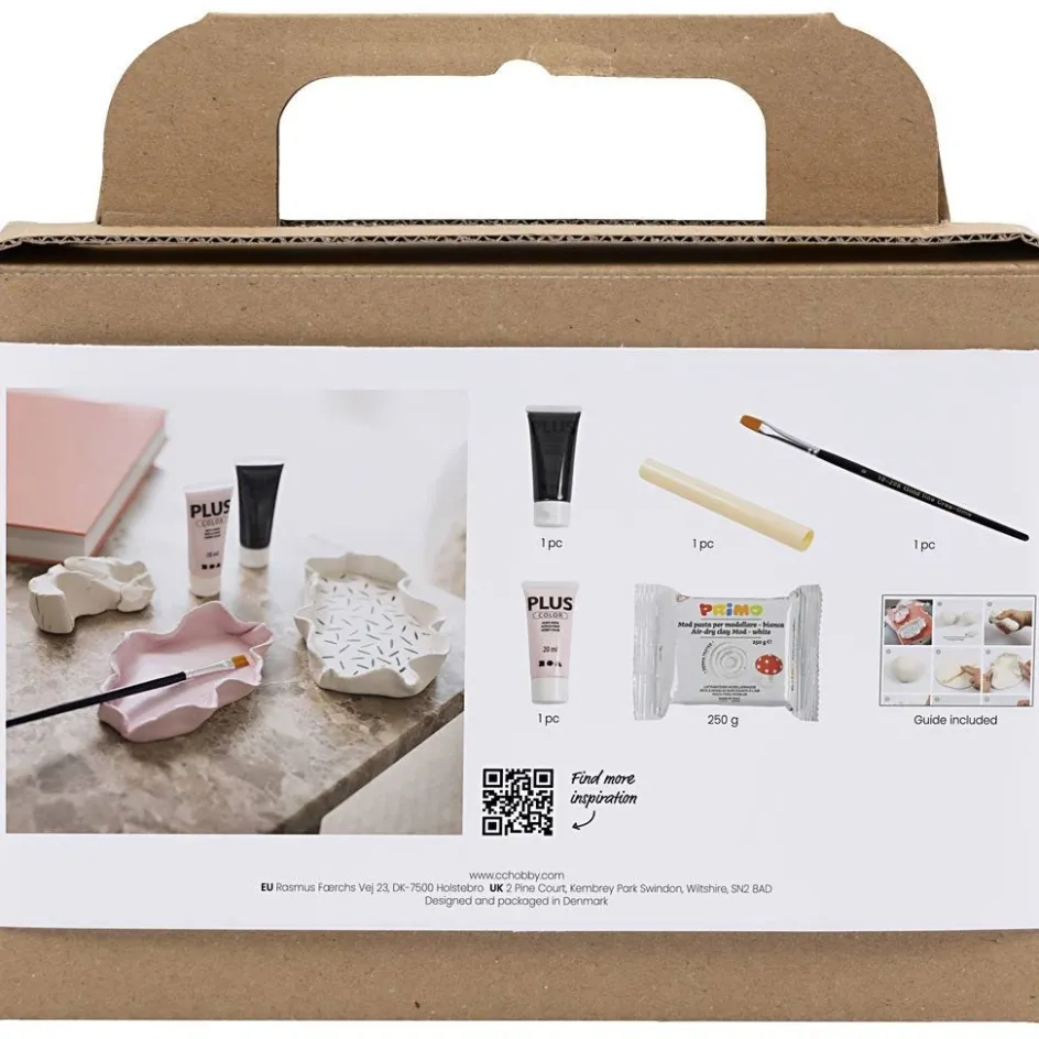Creativ Company Mini Craft Kit Modelling| Air Drying Clay And Modelling Compounds|Diy-Kits, Modelling And Casting