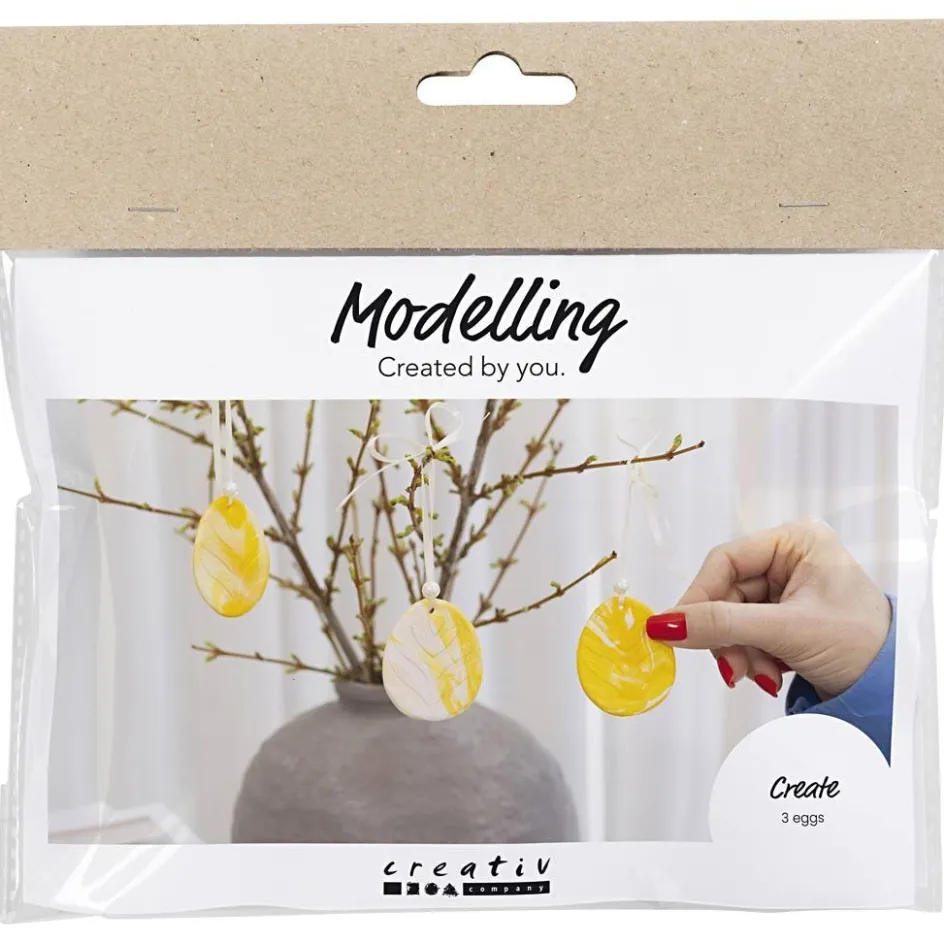 Creativ Company Mini Craft Kit Modelling| Air Drying Clay And Modelling Compounds|Diy-Kits, Modelling And Casting
