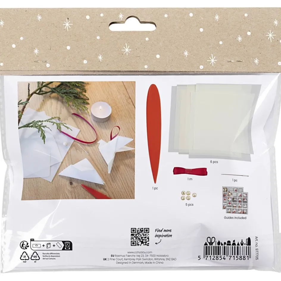 Creativ Company Mini Craft Kit Origami| Paper Decorations And Paper Figures|Paper And Card