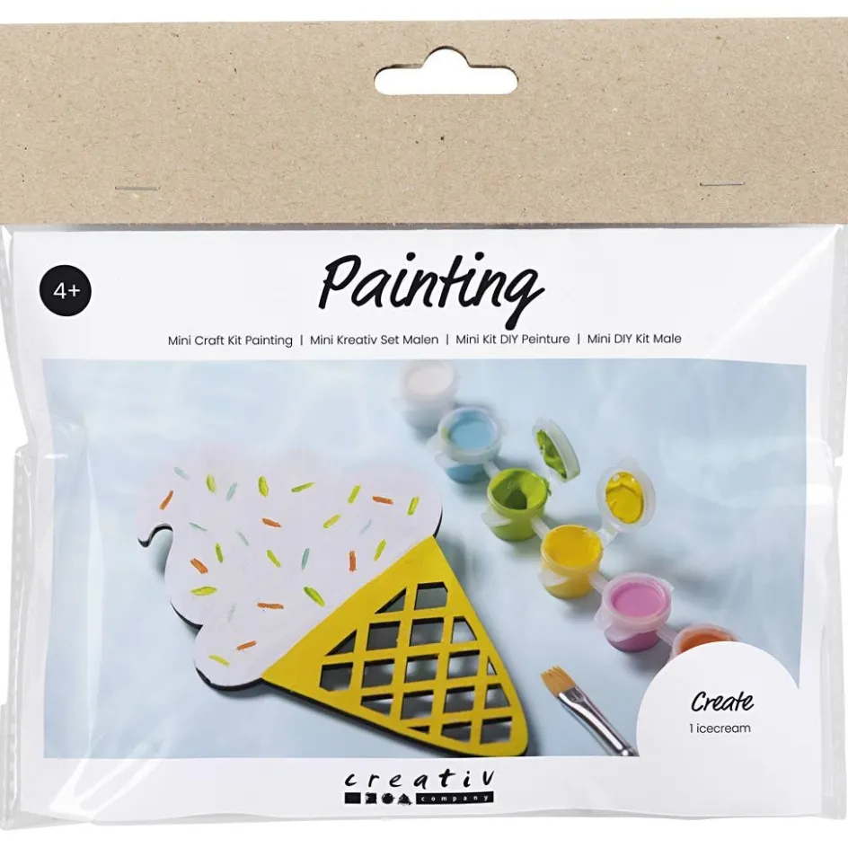 Creativ Company Mini Craft Kit Painting| Textile Decoration|Watercolour Paints